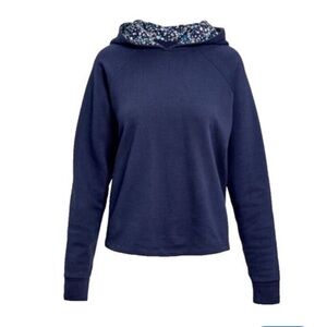 NWT Addison Bay Women’s Hamilton Hoodie in Navy 100% Cotton Floral Detail